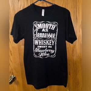 Bella Canvas Black Graphic Tee 'Smooth as Tennessee Whiskey'